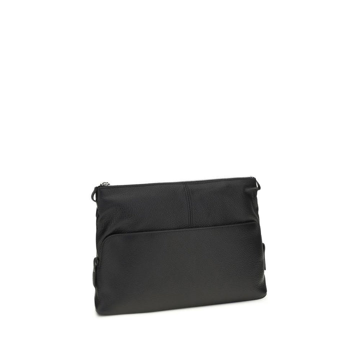 Maison Margiela Black Calf Leather Bos Taurus Clutch Bag