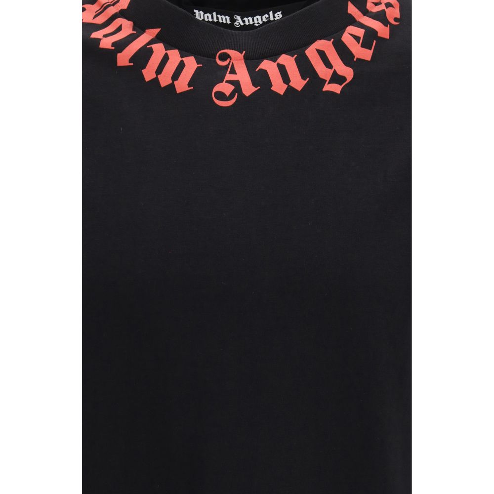 Palm Angels Black Cotton T-Shirt