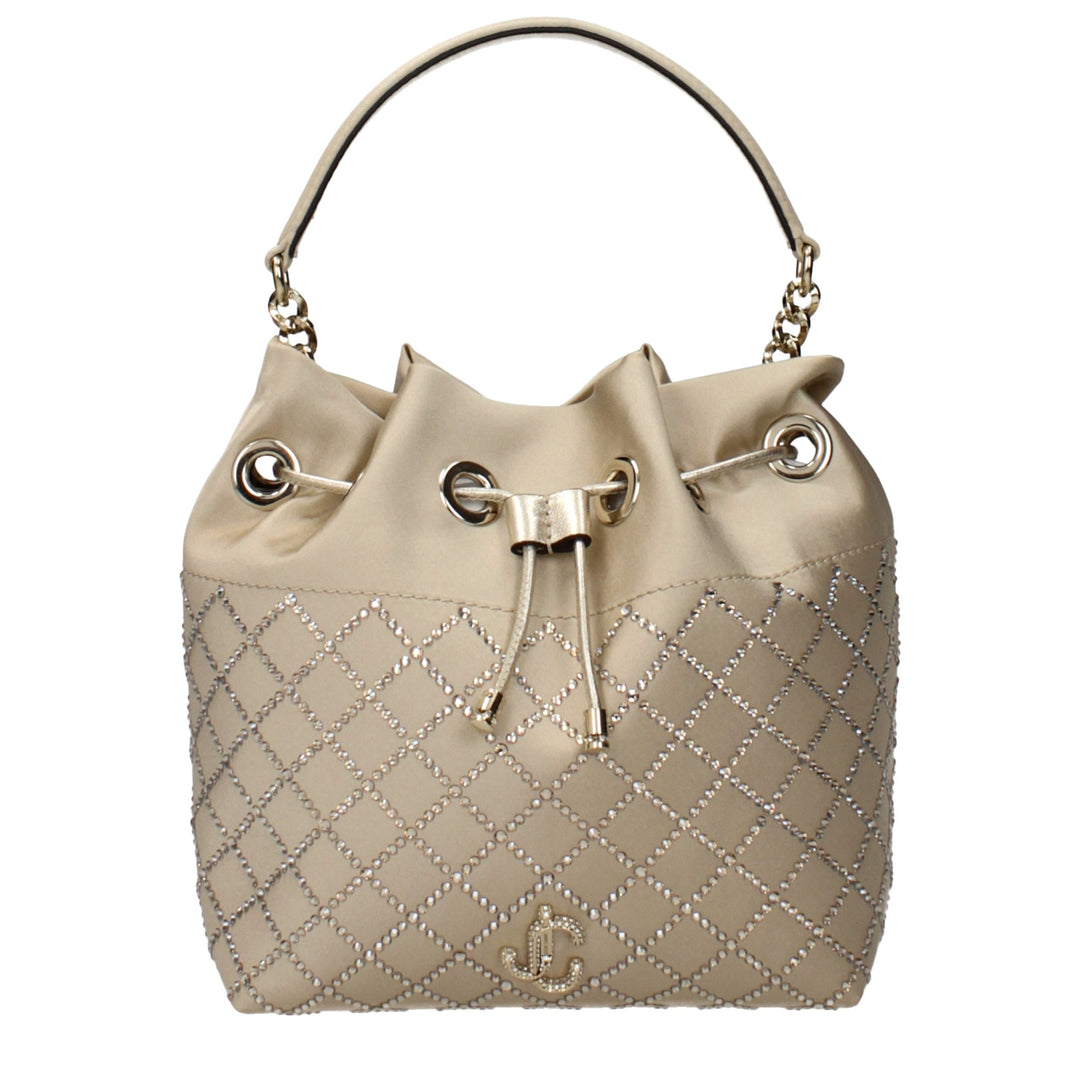Jimmy Choo Gold Satin Handbag
