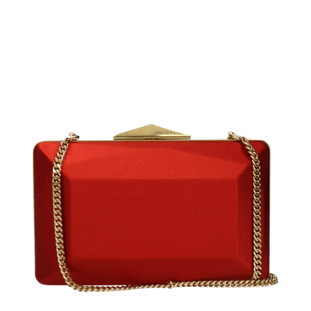 Jimmy Choo Pink Satin Clutch Bag