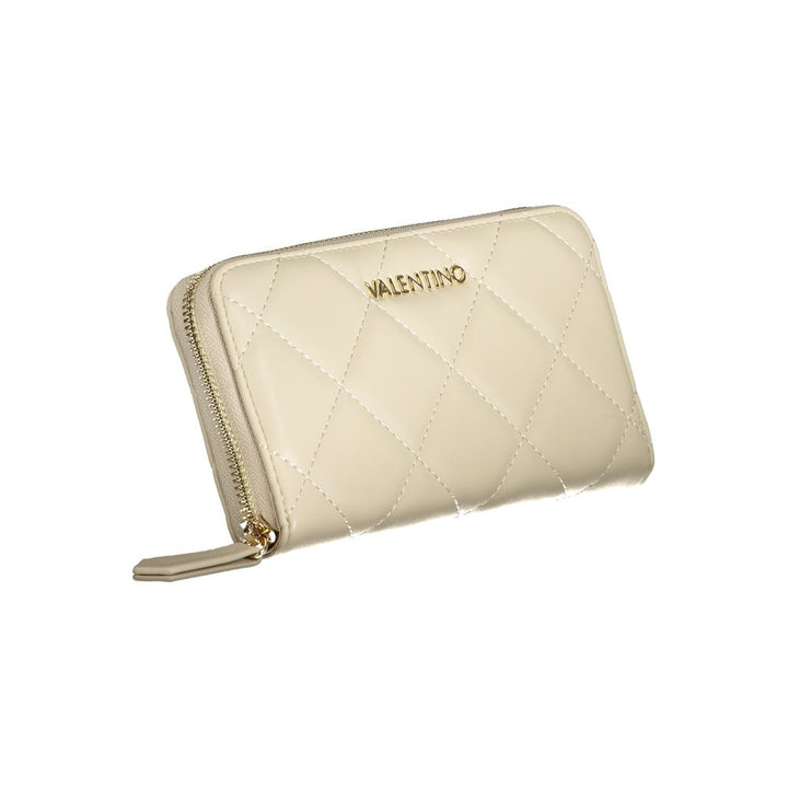 Mario Valentino Beige Polyurethane Women's Wallet