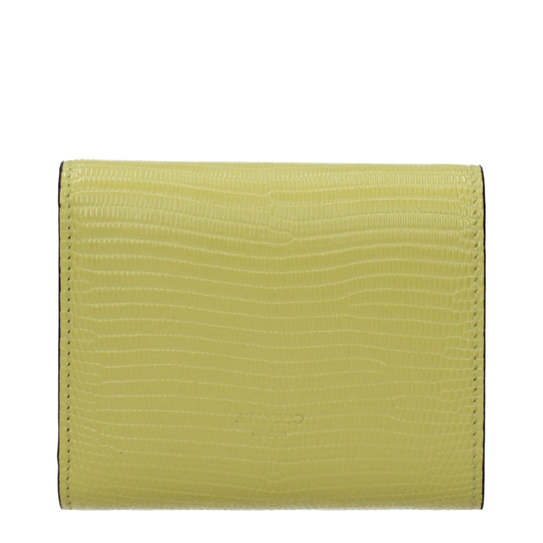 Jimmy Choo Yellow Leather Wallet