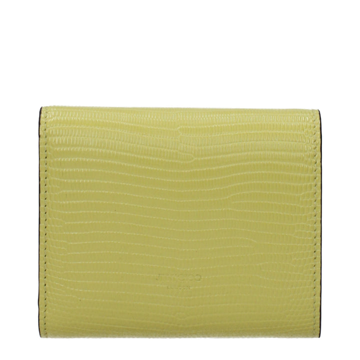 Jimmy Choo Yellow Leather Wallet