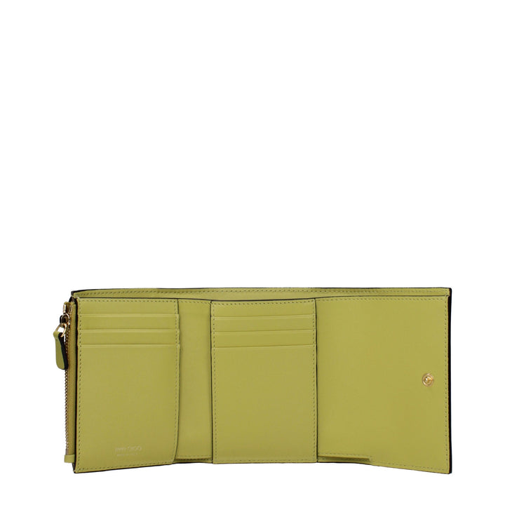 Jimmy Choo Yellow Leather Wallet