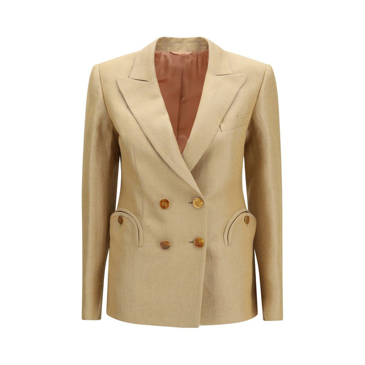 Blazé Milano Beige Linen Blazer