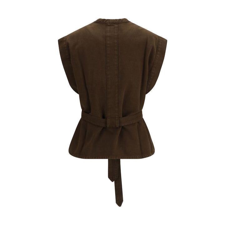 Lemaire Brown Cotton Blouse