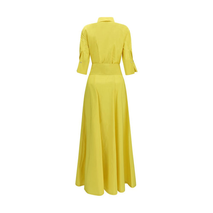Sara Roka Bicolor Silk Casual Dress