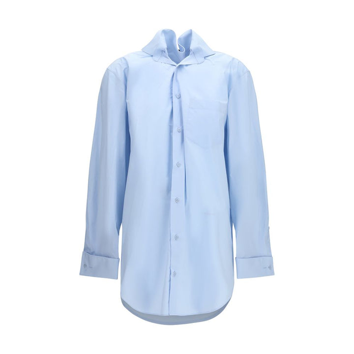 ALAINPAUL Blue Cotton Shirt