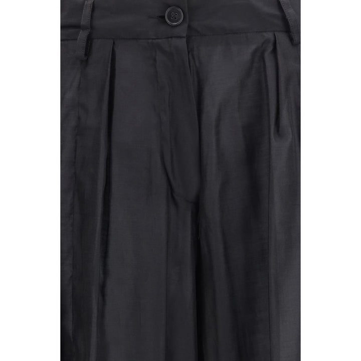The Latest Black Polyester Casual Pants