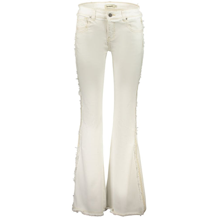 Desigual Bianco Cotton Female Jeans