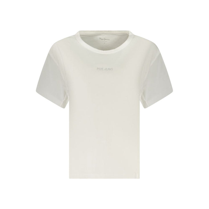 Pepe Jeans White Cotton Women T-Shirt