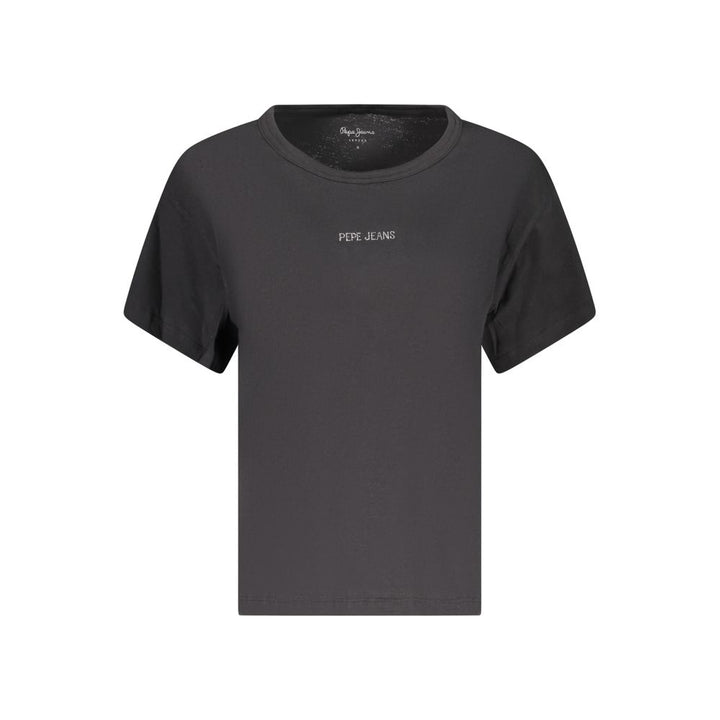 Pepe Jeans Black Cotton Women T-Shirt