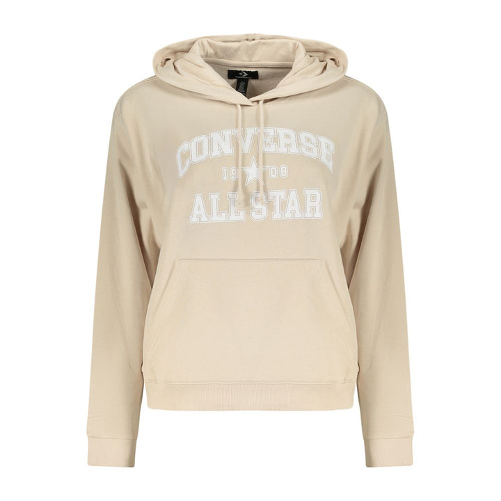 Converse Beige Cotton Women's Hoodie