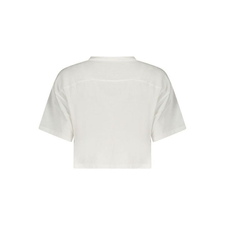 Converse White Cotton Womens T-Shirt