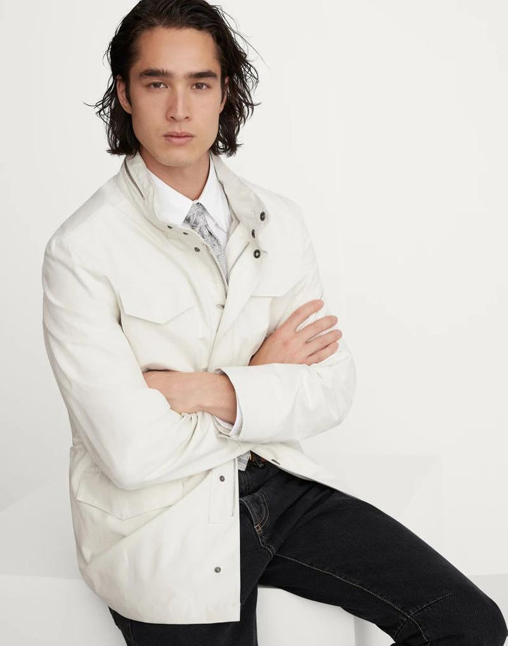 Brunello Cucinelli Beige Linen Shell Jacket