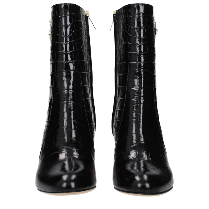 Jimmy Choo Black Leather Ankle Boots