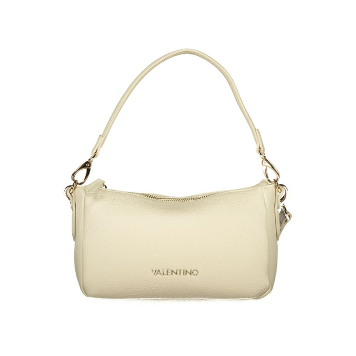 Mario Valentino Beige Polyurethane Women's Bag with Shoulder Strap
