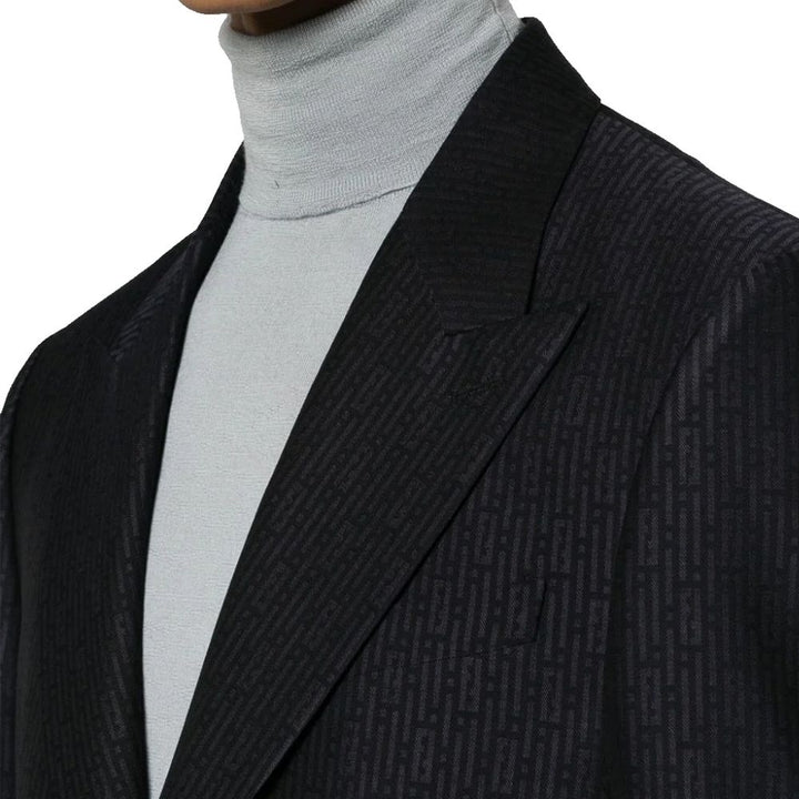 Fendi Blue Wool Blazer