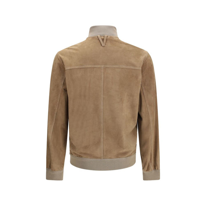 Valstar Beige Calf Leather Bos Taurus Bomber