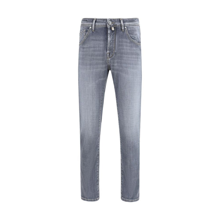 Jacob Cohen Blue Cotton Slim Fit Jeans