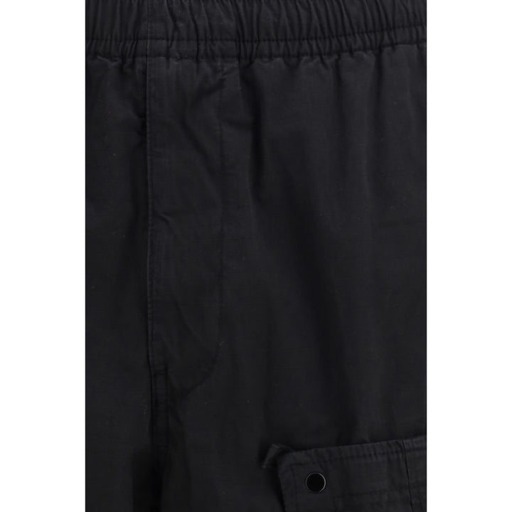 Stone Island Black Cotton Cargo Pants