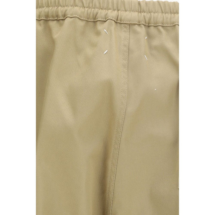 Maison Margiela Beige Polyester Casual Pants