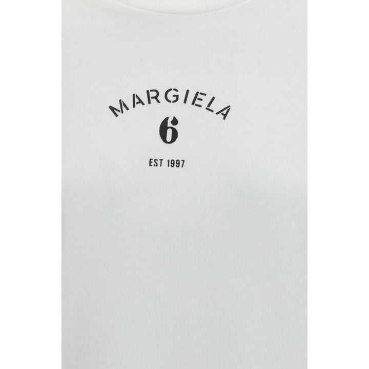 MM6 White Cotton Sweatshirt