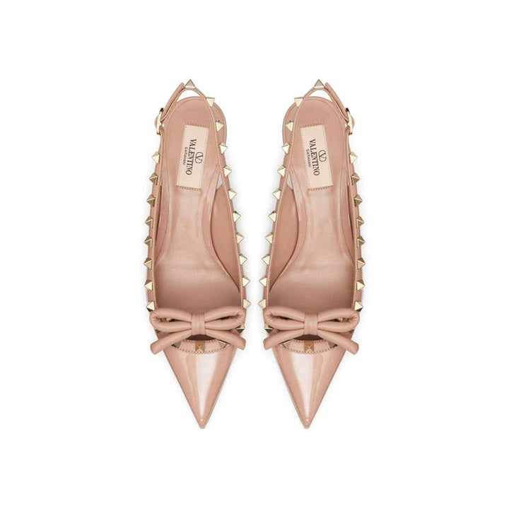 Valentino Garavani Beige Calfskin High Heel Pumps