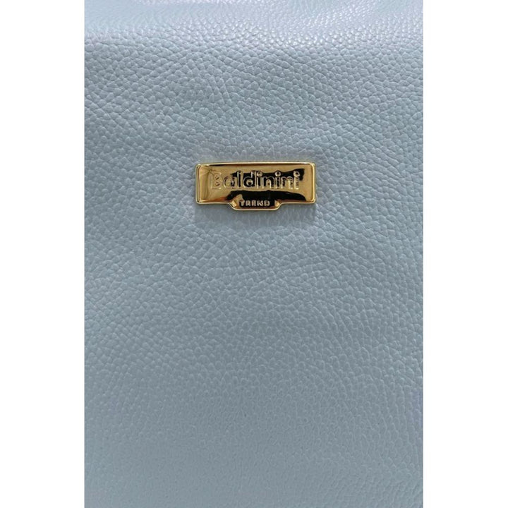 Baldinini Trend Blue Leather Women Bag