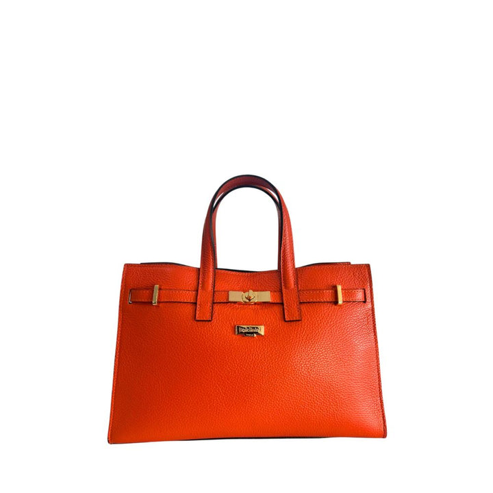 Baldinini Trend Orange Leather Women Handbag