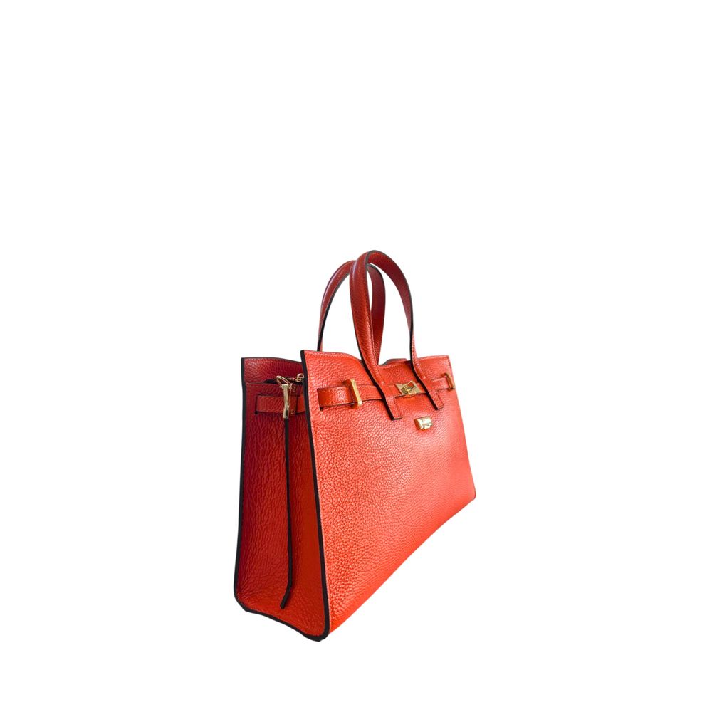 Baldinini Trend Orange Leather Women Handbag