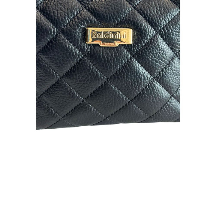 Baldinini Trend Black Leather Women Handbag