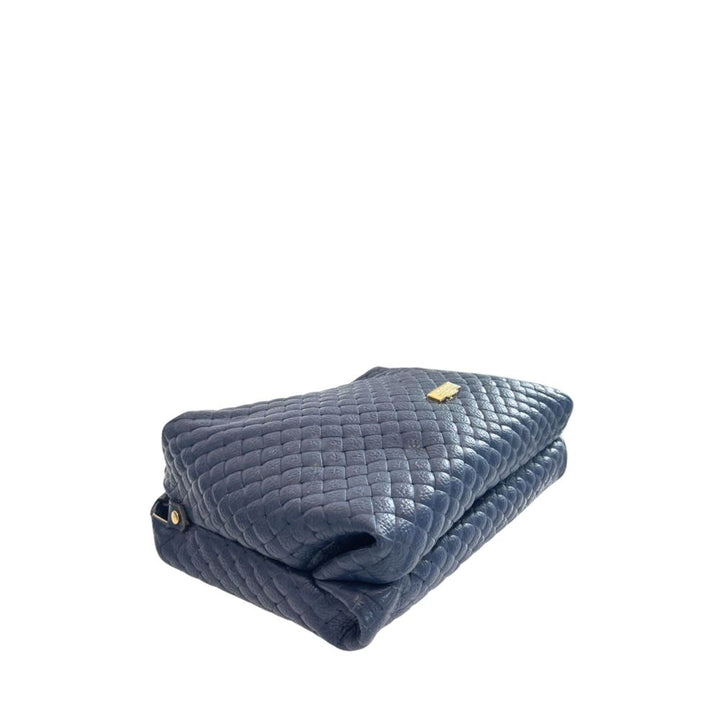 Baldinini Trend Blue Leather Women Handbag