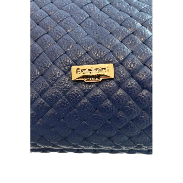 Baldinini Trend Blue Leather Women Handbag