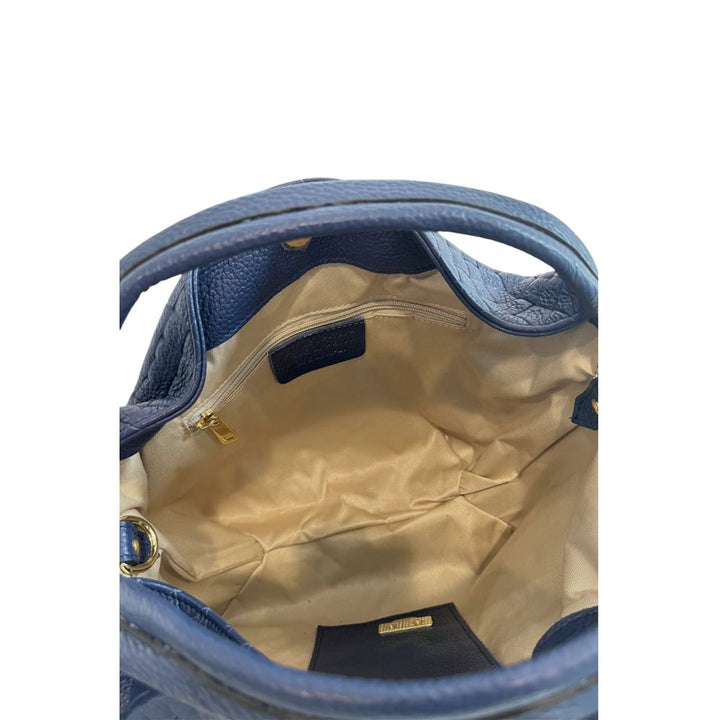 Baldinini Trend Blue Leather Women Handbag