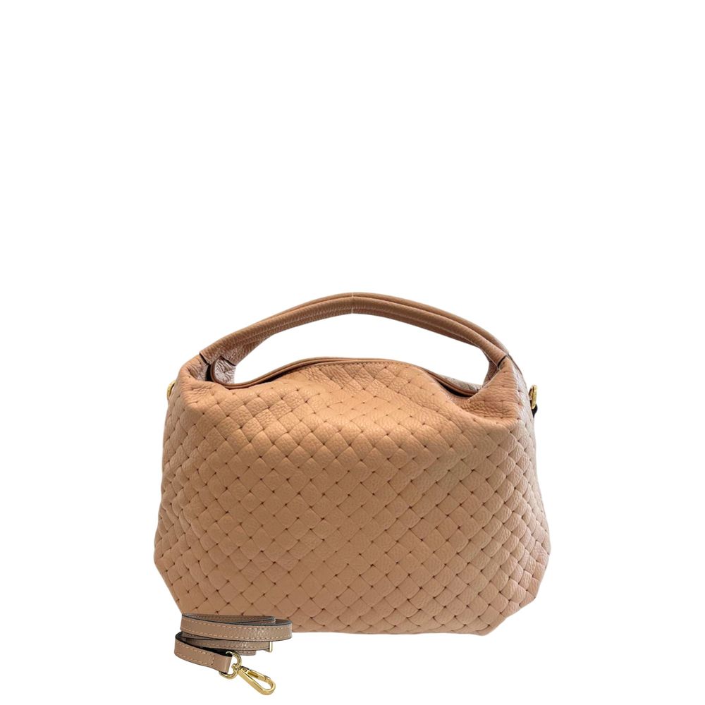 Baldinini Trend Pink Leather Women Handbag
