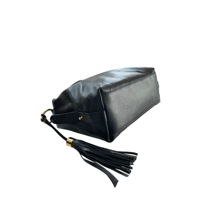 Baldinini Trend Black Leather Women Handbag