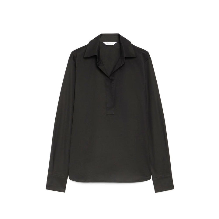 Max Mara Black Cotton Shirt