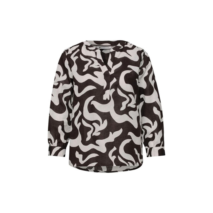 Street One Brown Linen Blouse