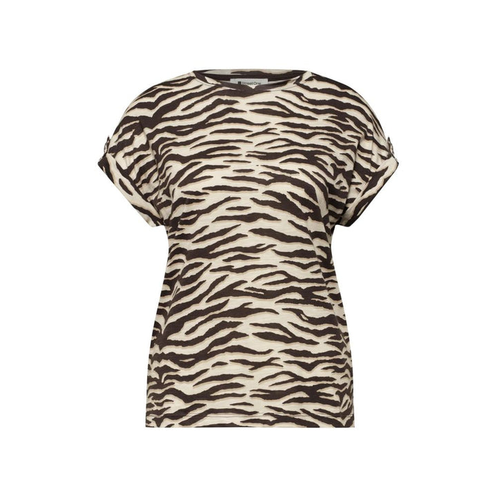 Street One Brown Cotton T-Shirt