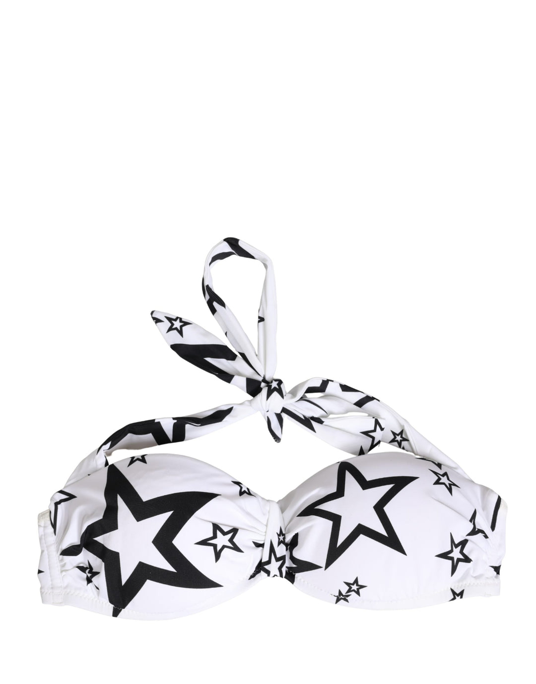 Dolce & Gabbana White Millennials Star Padded Bandeau Underwear
