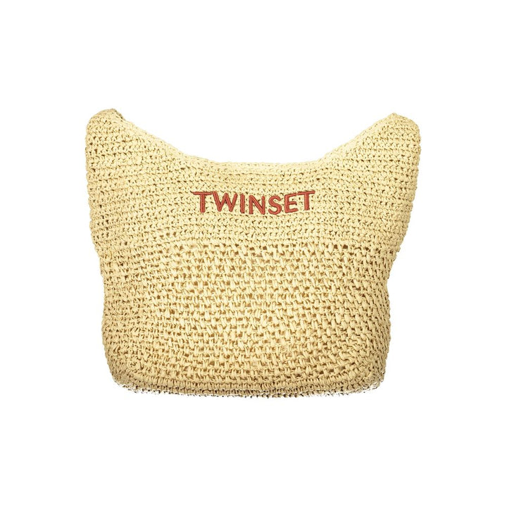 Twinset Beige Fabric Womens Bag