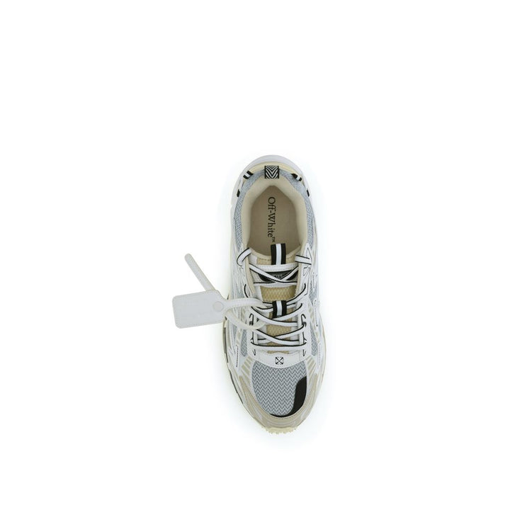 Off-White Gray Polyethylene Athletic Sneakers