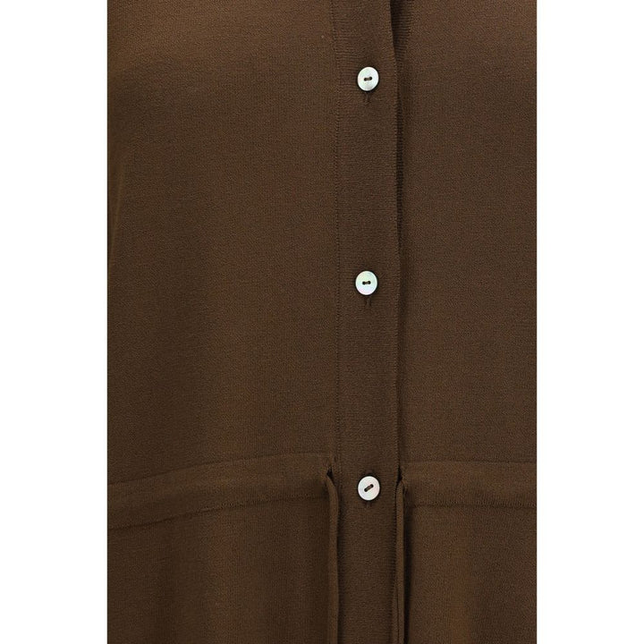 Ella Brown Viscose Shirt