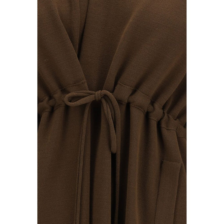 Ella Brown Viscose Coat