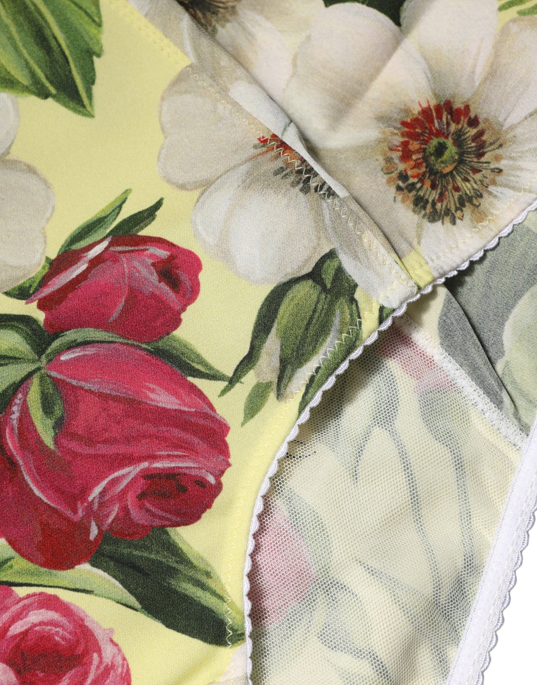 Dolce & Gabbana Multicolor Floral High Waist Girdle Panty Underwear