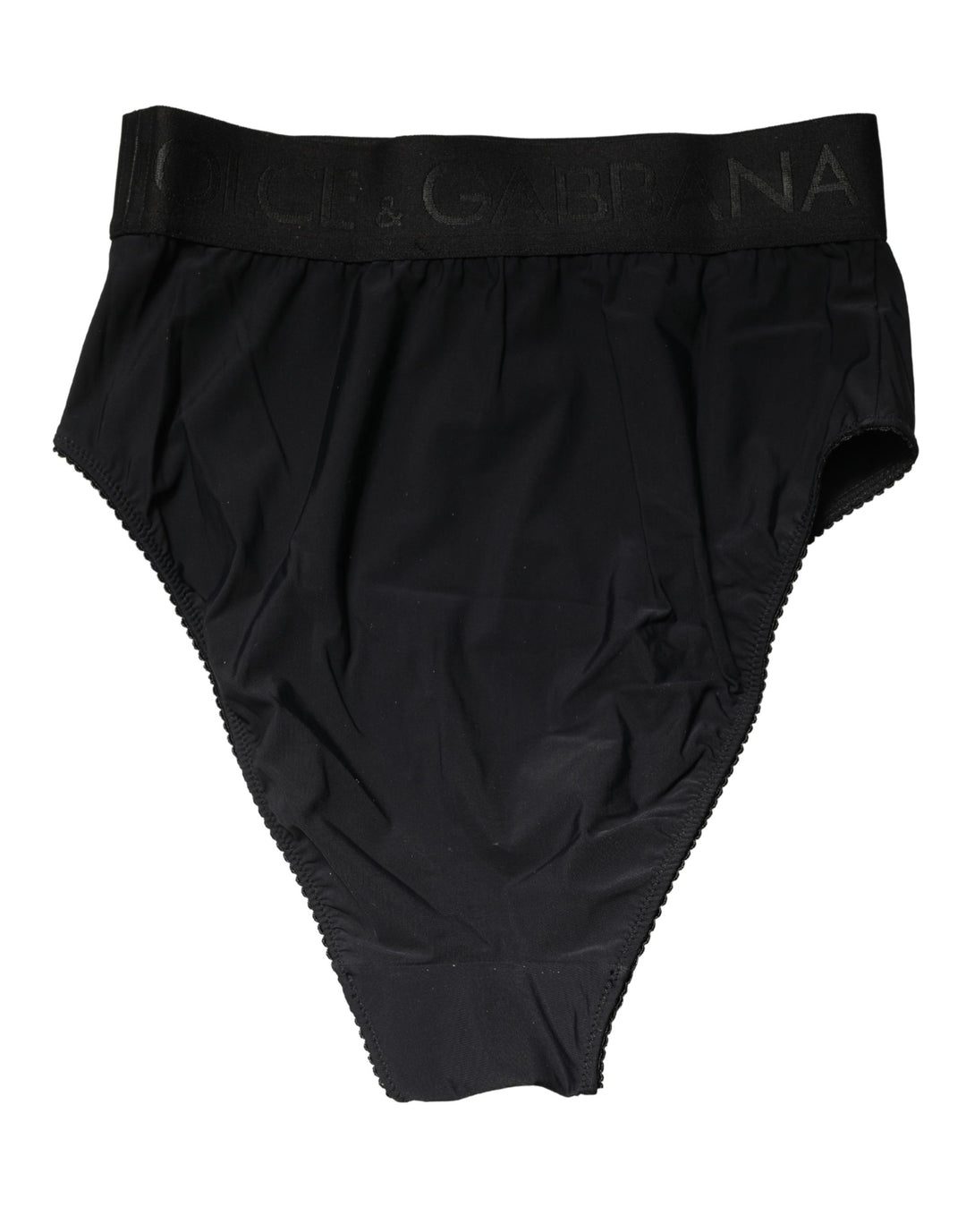 Dolce & Gabbana Black Logo Waistband High Brief Underwear