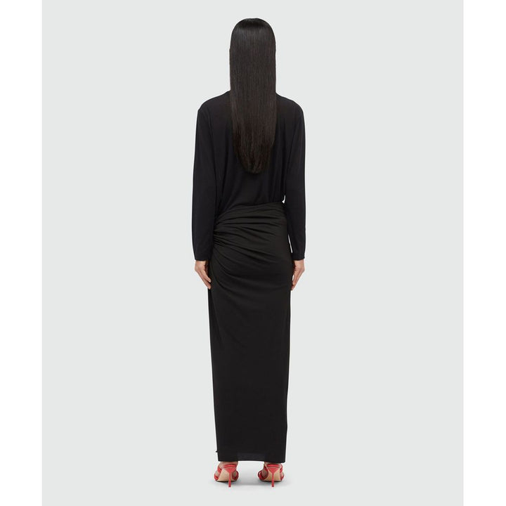 MSGM Black Cotton Casual Dress