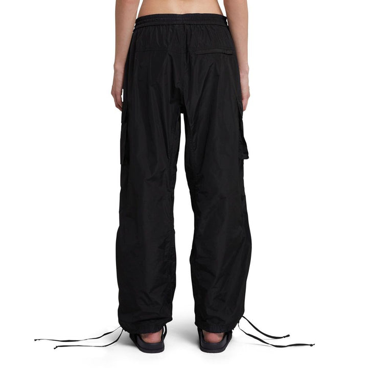 MSGM Black Polyester Cargo Pants