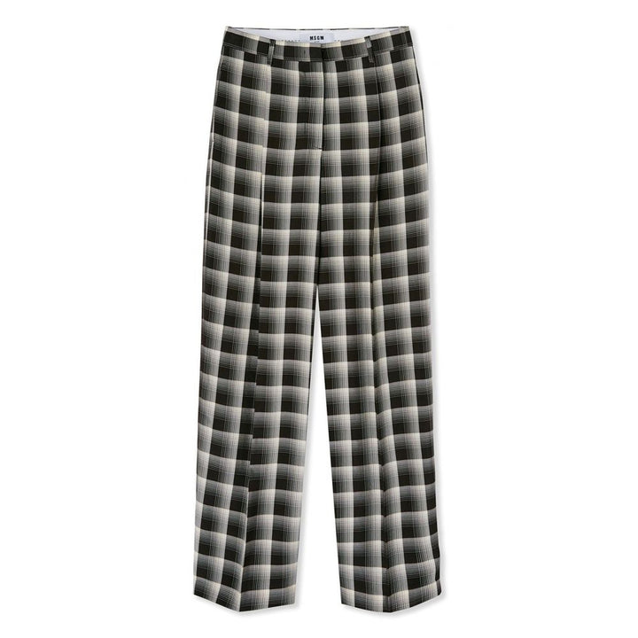 MSGM Brown Viscose Casual Pants